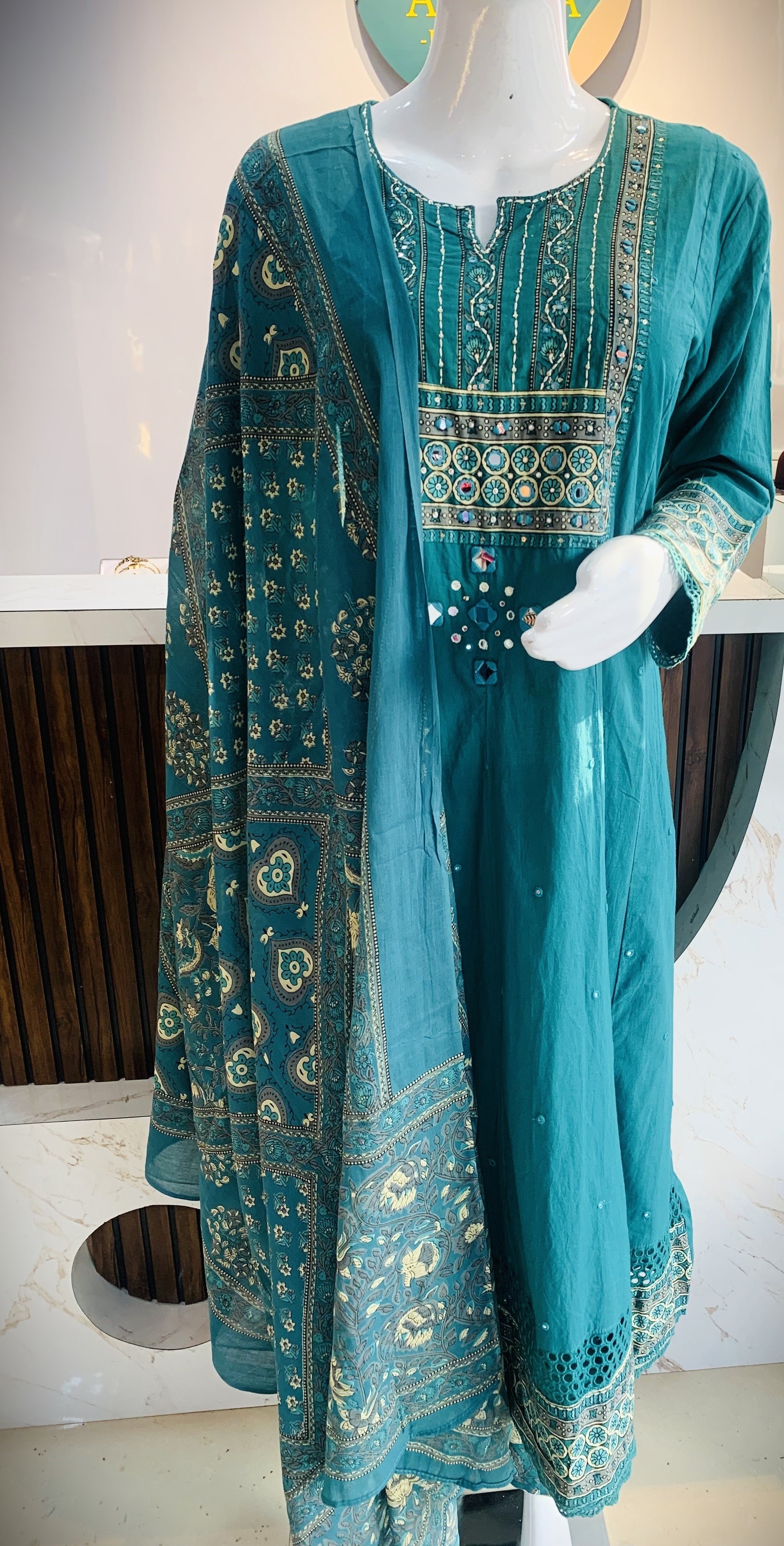 Kalamkaari Cotton Suit Set