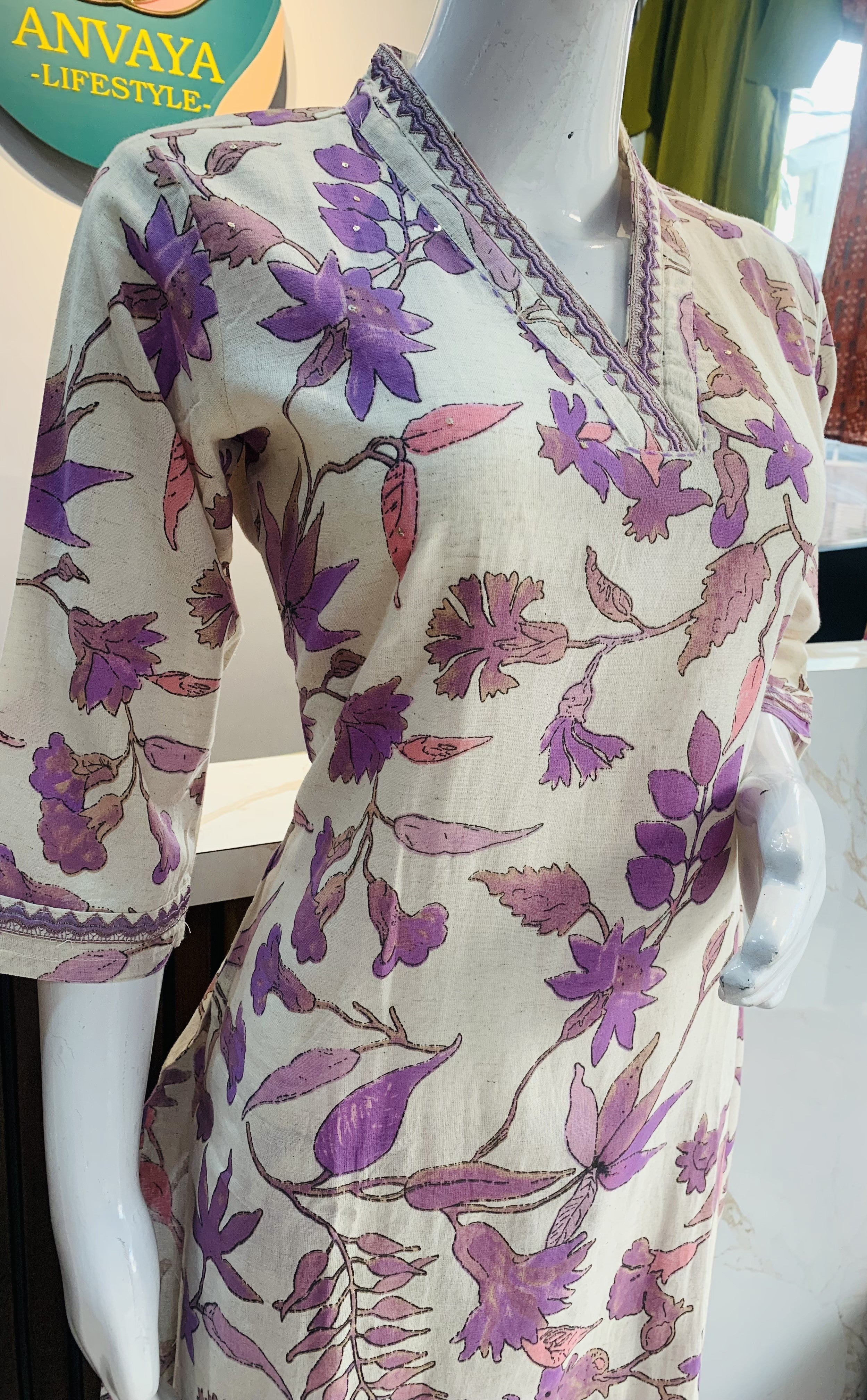 Minimal Cotton Kurta Set