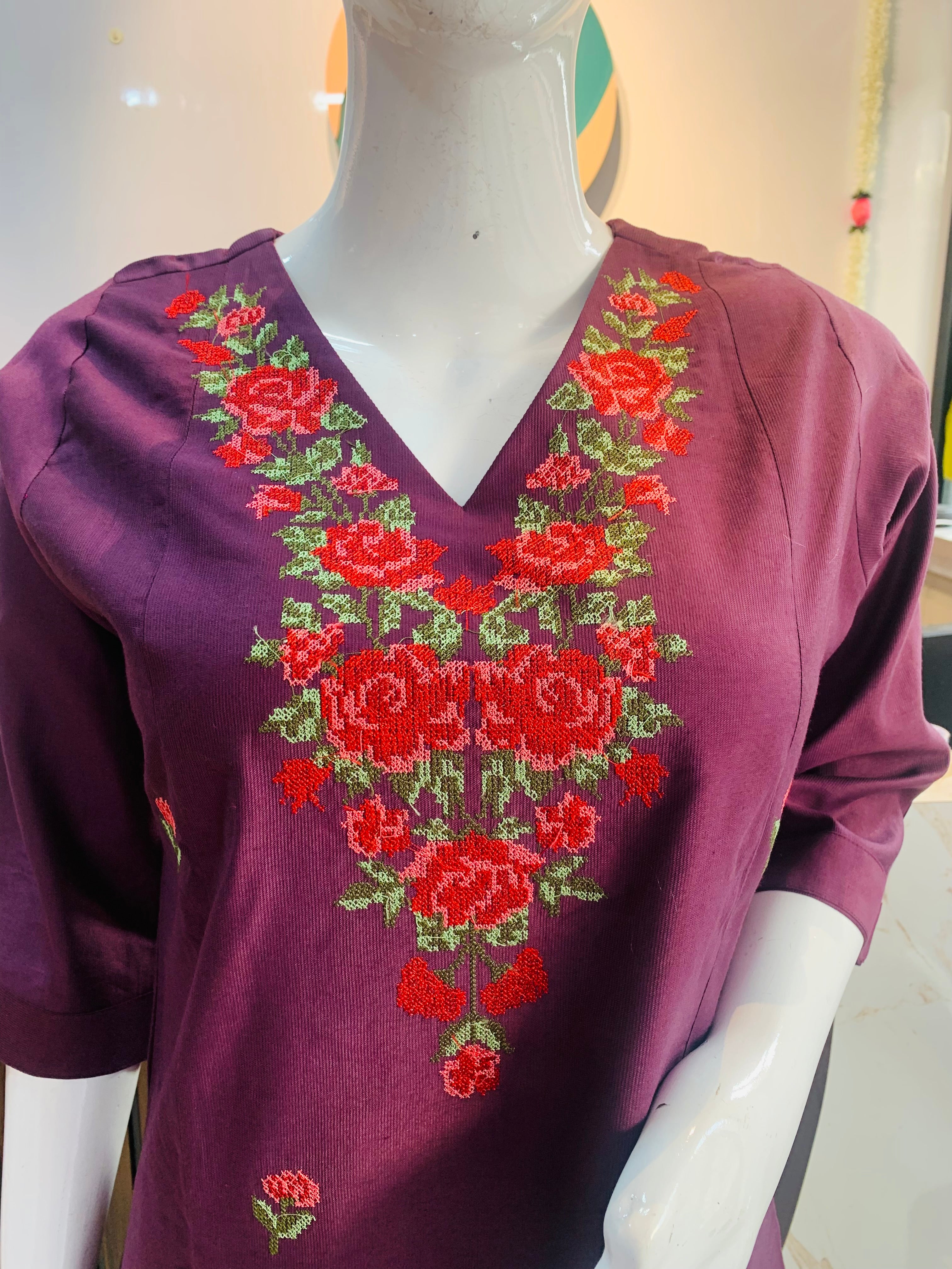 Embroidered Vatican Fabric Set