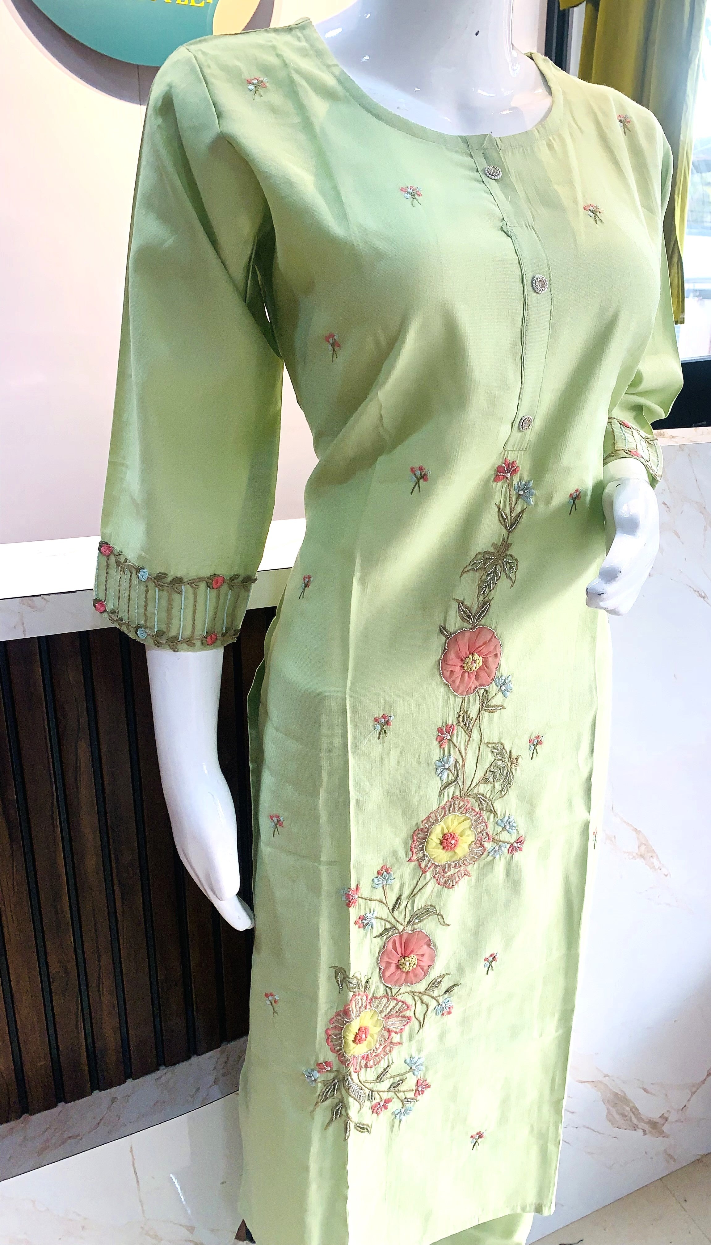 Hand-Embroidered Vatican Dress Set